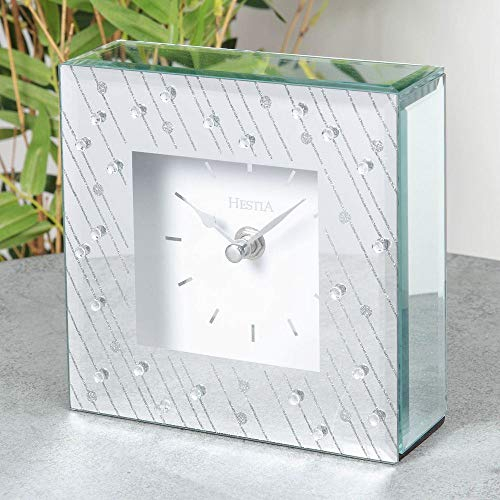 Hestia Glass Mantel Clock