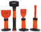 BOLTWORK Hammer Bolster Chisel 4 pc Set 2.5lb Brick Bolster 4 Electricians Bolster 2 ¼” with Guards Chisel 19mm X 250mm Hammer with Fiberglass Shaft Rubber Grip Handle, Drop Forged