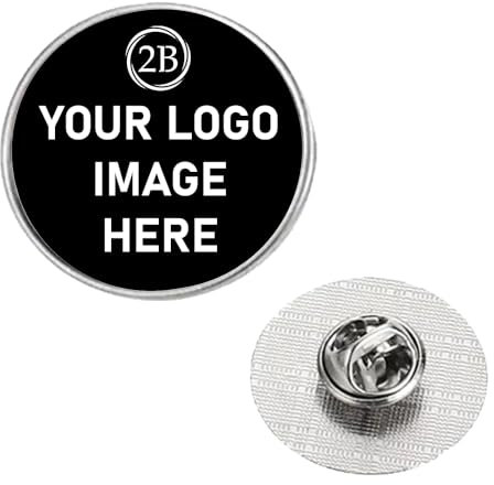 Personalised Pin Badge Your Image, Photo, Text, Logo 22mm Round Metal Lapel Pin With Butterfly Clutch Clasp (1x Pin)
