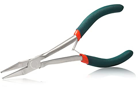 SPEEDWOX Slimline Flachzange, 15,2 cm, Flachzange mit langer Reichweite, bequeme PVC-Griffe, Schmuckherstellungszange für schwer erreichbare schmale Räume