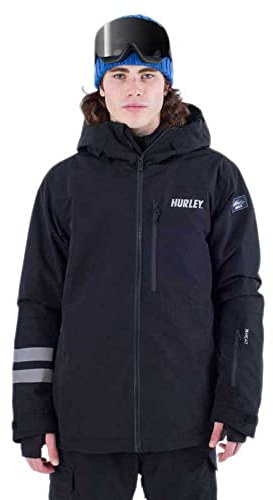 Hurley Outlaw Snowboard Jacket, Chaqueta Hombre, Negro (Black), XL