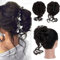 S-Noilite Moño Postizo de Pelo con Pinza，Coleta Postiza Pelo Natural Ondulado Sintética Clip in Moño Postizo para Mujer