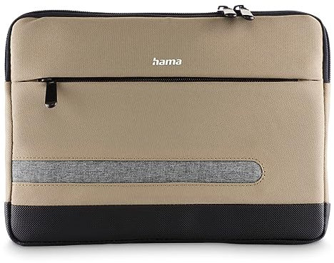 Hama Tablet Tasche 11 (für 11 Zoll Tablet, Schutz, Hülle, Reißverschluss, Zusatztasche) beige