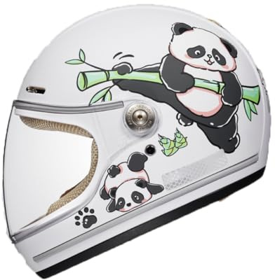 Kids Cute Cartoon Style Full Face Helmet, DOT Certified 4-12 Years Old Boys Girls Motorcycle Four Seasons Helmet, Youth Four-Wheel MTB Kart Bike Racing Electric Scooter Sports Helmet-A/5||46-52CM