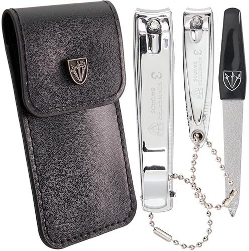 Tres Espadas - Cortaúñas de calidad de marca manicura pedicura aseo para el cuidado - cromado