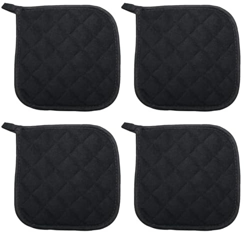 4 Pcs Pot Holder, Pot Holders Heat Resistant, Oven Cloths, Potholders & Oven Gloves, For Kitchen Cooking & Baking - Heat Resistant, Thick & Safe, Protection Of Hands From Hot Utensils