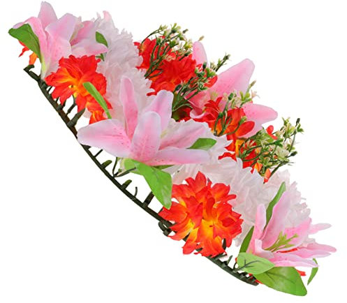 GARVALON Ghirlanda Funebre Artificiale e Lillà Decorazione Cimiteriale Cerimonie Commiato e Attività
