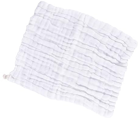 SUPVOX 4 piezas Toallas para Bebés Recién Nacido Paños de Algodón Muselina Absorbente Prelavadas Secado Rápido Suaves y para Higiene Infantil