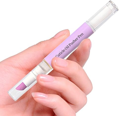 Bolígrafo Para Cutículas, Empujador de Buffer de Precisión, Pluma De Para Uñas Perfumada, Para Mujeres Y Niñas, Reparación De Uñas Dañadas, Fortalecimiento E