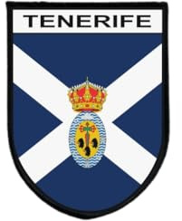 Ecusson Patch Drapeau tenerife Tactique Imprime Bord Brode Auto-Agrippant