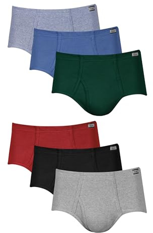 Hanes Men's 6-Pack Tagless No Ride Up Briefs with ComfortSoft Waistband, Assorted, Small