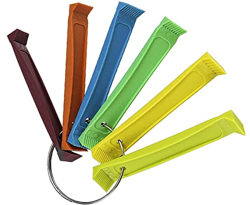 Deror Condenser Fin Straightener AC Fin Comb Set ABS Cleaner Cleaning Tool Kit for Air Conditioner Condenser Evaporator FCR6