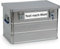 Alutec Aluminumbox Classic 68 Liter inkl. Wunschtext Aufkleber von Betriebsausstattung24® | BxHxT: 57,5 x 37,0 x 38,5 cm | Material: Aluminium | Transportkiste mit zwei Zylinderschlössern