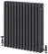 Utopia Traditional Horizontal Radiator 3 Column Triple Panel Vintage Style Central Heating Grey – 600 x 605mm