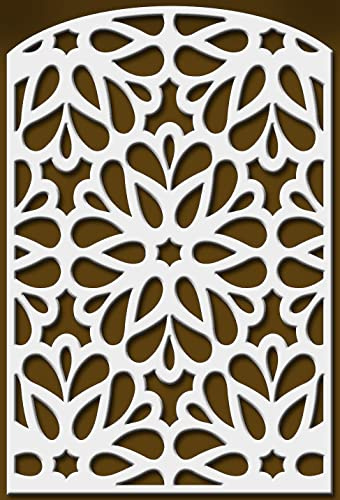 ANDALUCIART | Celosía PVC Jardín Exterior 100 x 150 cm | Celosía para Jardín | Vallas Decorativas Jardín | Vallas Terraza | Separadores para Terraza Restaurante | Celosía PVC