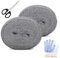 Lana de Acero Fina 0000 Lana de Alambre Reutilizable Lana de Acero para Abrillantar Lana de Acero Contra Ratones Limpias las Lanas de Acero con Guantes Tijeras