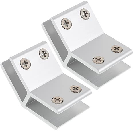 HOMSFOU 2pièces Pince à Verre Réglable Pour Épaisseur Lot De Clips Pour Railing Et Bricolage Fixation Et Pratique