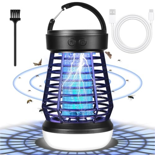 Destructeur d'insectes électrique, piège à insectes, lampe UV, pas de produits chimiques toxiques, efficace pour réduire les insectes volants pour l'intérieur des chambres et des jardins