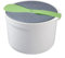 GLFLOW Microwave Rice Cooker, Multifunctional Microwave Rice Cooker Steamer For Vegetables, Pasta, And Soup With Strainer(Green)