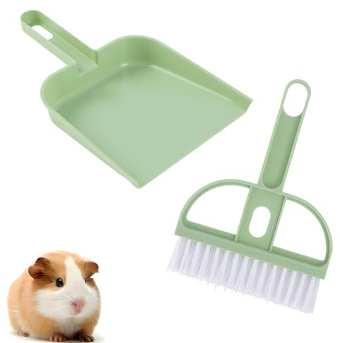 Set de Recogedor y Cepillo Mini de Mano, Escoba Pequeña Portátil para Mesa, Escritorio, Teclado, Sofá y Suelo, Cerdas Suaves, Recogedor con Púa de Plástico, Azul