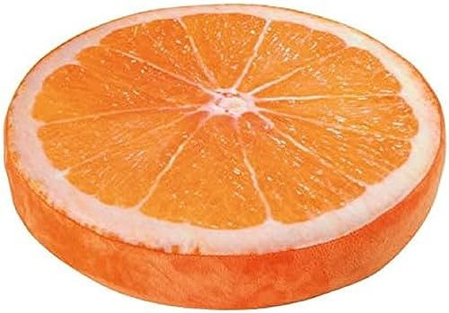 Sitzkissen Orange, ein echter Hingucker, angenehmer Sitzkomfort durch hochwertigen Schaumstoff, dekorative „optische Täuschung“