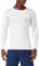 MEETYOO Men’s Compression Tops, Base Layer Shirt Long Sleeve T-Shirt Gym Top for Running Fitness Sport White