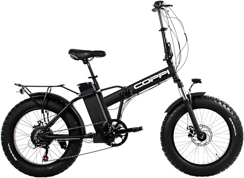 MADICKS Coppi Arvox by Bicicletta Elettrica Pieghevole 20 Fat-Bike Urban 250 W · Batteria Rimovibile 36 V 10 Ah · Ammortizzata · Autonomia fino a 55 km · Velocità max 25 km/h · Display 1-5 livelli