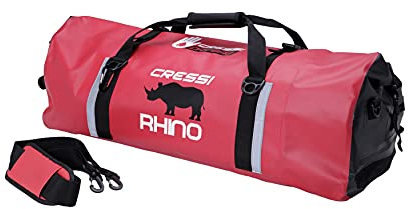 Cressi Rhino Dry Bag, Rot Schwarz, 60 Lt