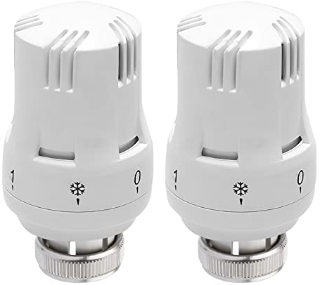 Aicharynic Thermostat Heizung, 2 Stück Heizungsthermostat Heizkörperventil M30 X 1,5 Kühlerthermostat, Heizkörperthermostat Thermostatkopf Heizungsregler für Büro Zuhause