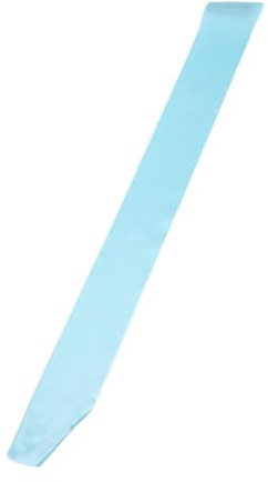 PATIKIL 63x4 Bandas de Satén en Blanco, Bricolaje Simple Cintas Graduación Reina Bandas Fiesta Accesorio para Graduado Fiesta Boda Banquete Halloween Decoraciones, Claro Azul