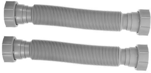 Housoutil 2stücke Flexibler Waschbeckenabflussrohr Erweiterbarer Abfluss Für Spülbecken Kunststoff-abflussverlängerung Leicht Zu Installieren Bedienen