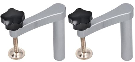 Quick Clamp, Aluminum Alloy Stainless Steel Bench Dog Hold Down Clamp 19mm for Woodworking Benchtop, Ease Up Hand Fatigue