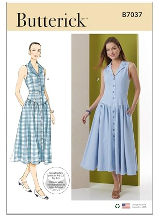 Butterick Sewing Pattern B7037K5 Misses' Dress K5 (8-10-12-14-16)