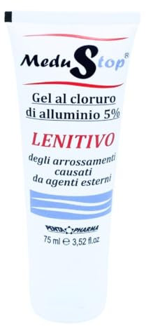 MeduStop Gel Cloruro di Alluminio 5% – Sollievo Post Puntura Insetti e Irritazioni Cutanee | Astringente per Pelle Sensibile | Formati 75ml e 150ml