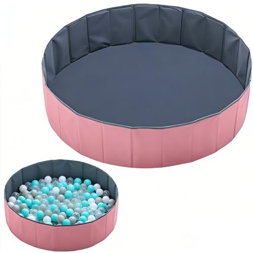 KUWUNG Ball Pit, 100cm Foldable Ball Pit for Dogs, Portable Ball Pit