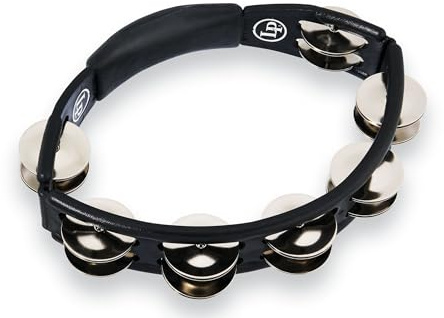 LP150 Cyclops, Steel Jingles, Black, Hand Held Tambourine