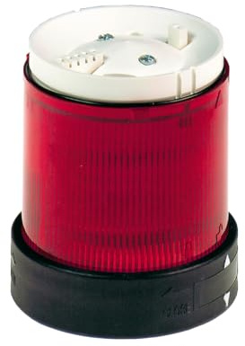 Schneider Electric - Harmony XVB Universal Illuminated Unit For Modular Tower Lights, Plastic, Ø70, Steady, Integral LED, 24V AC/DC, XVBC2B4, Red