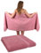 Betz 2 Stück Saunatücher XXL Badetuch Liegetuch Strandlaken Saunahandtuch Premium Frottee 100% Baumwolle Größe 70 x 200 cm Farbe Altrosa
