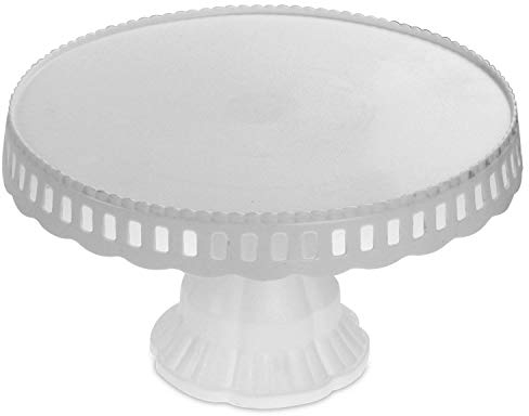 White Plastic Traditional Desserts Cake Stand Plate Display