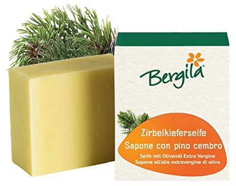 Bergila Sapone con pino cembro 100 g BIO - 100% naturale di materia prima biologica - qualità controllata e certificata