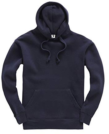 D&H CLOTHING UK premium vuxen unisex premium XS–6XL pullover tung blandad fleece jumper arbetskläder tröja huvtröjor topp enkel BNW unisex, Marinblått Xsp, XL