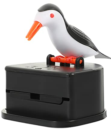 Cabilock Zahnstocherhalter Vogel Figur Zahnstocherspender Zahnstocher Dose Automatische Zahnstocher Behälter ucaifu Little Bird Zahnstocherspender Creative Push Type Zahnstocherspender für Küche Zuhau