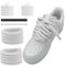 NDTEZUGT 10mm Lacci per Scarpe in Corda Spessa, 120cm 140cm Lacci Intrecciati Rotondi in Coton per Scarpe da Ginnastica, Corsa（Bianco 47''/120cm）