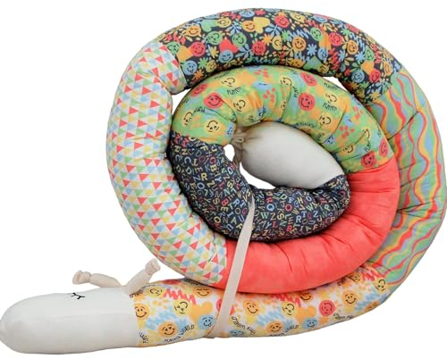 Bettschlange/Bettschnecke XXL (Motiv Schneckchen a) Länge250cm **personalisierbar**Seitenschläferkissen