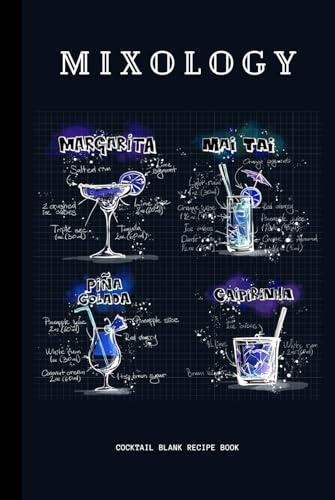 Mixology: Cocktail Blank Recipe book to Record and Remember Your Favorite Mixed Drinks, Beverage Recipe Journal, Great Gift Idea for Home or ... Must Have for Enthusiast Mixologists