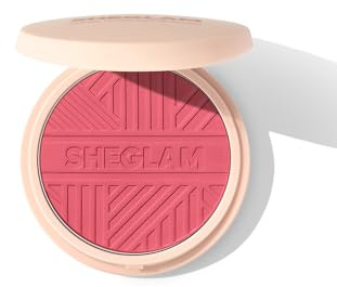 SHEGLAM Divine Flush Matte Blush Powder - Highly Pigmented, Non-Fading, Long Lasting Glowing Lightweight Natural Face Makeup