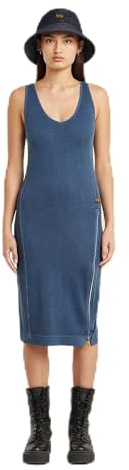G-STAR dam Asymmetric Zip Dress Wmn Casual klänning