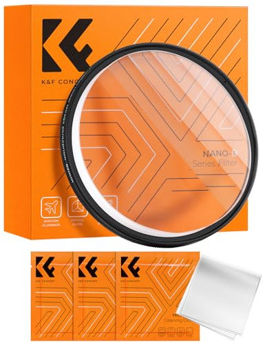 K&F CONCEPT 67mm Filtre Effet Spécial-Prismatique Linéaire 5 Prismes pour Objectif Appareil Photo