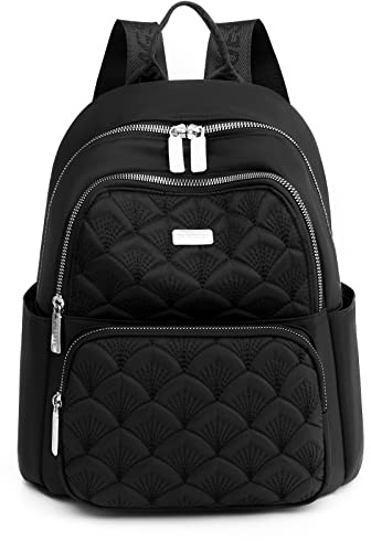 Travistar Backpack Womens Fashion Rucksack Bag Waterproof Nylon Backpack for Women Ladies Backpacks Anti Theft Casual Daypack for Leisure, Travel, School (Black)