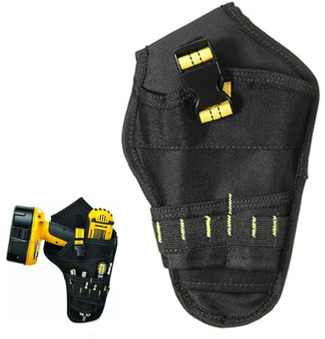 Fast Draw Drill Holster,Heavy-Duty Impact Driver Holster,Specialist Driver Tool Bag Drill-Holster and Drill-Bits,Drill Pouch Fits Most Drills,Screwdriver Wrench Hammer(No Belt)